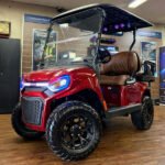 2027 E-Z-GO Liberty 4 XT Lifted • Gas • Inferno Red • Street-Ready and American-Built | OEM EZGO Golf Cart Part | Carts & Parts